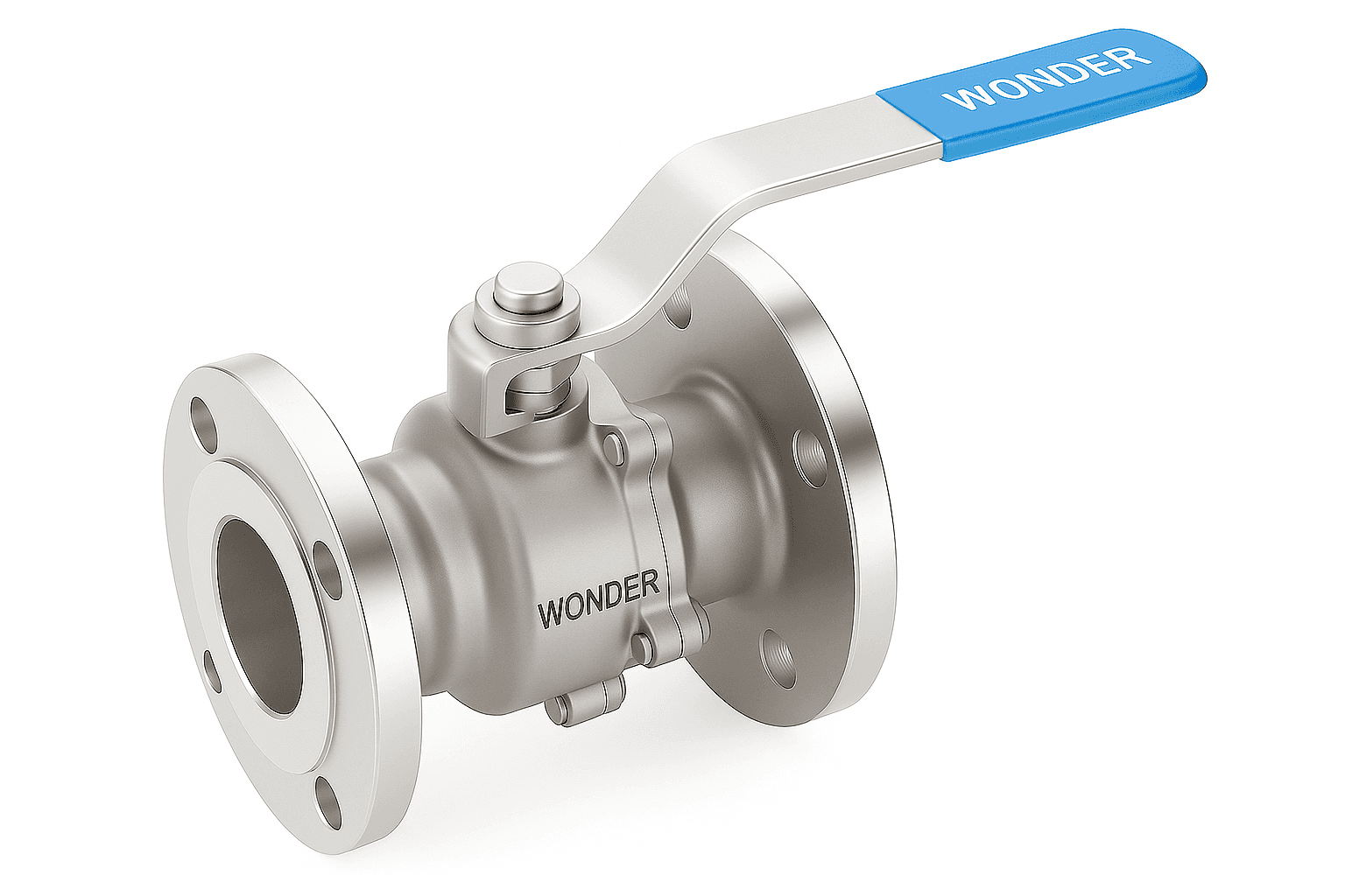 2 PIECE Flanged End Ball Valve